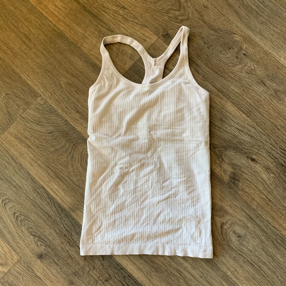 Lululemon Ebb to the Street White Tank Top
